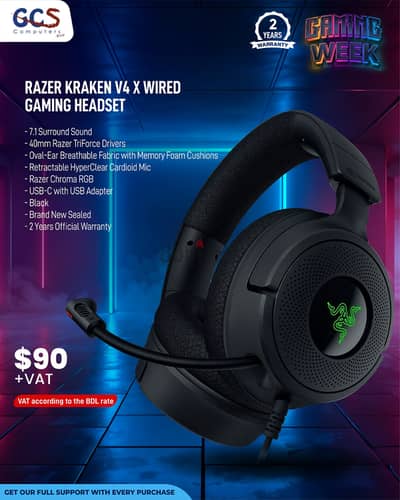 Razer Kraken V4 X Wired Gaming Headset