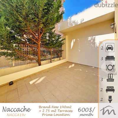 Naccash | Brand New 140m² + 75m² 2 Terraces | Prime Location | Catch