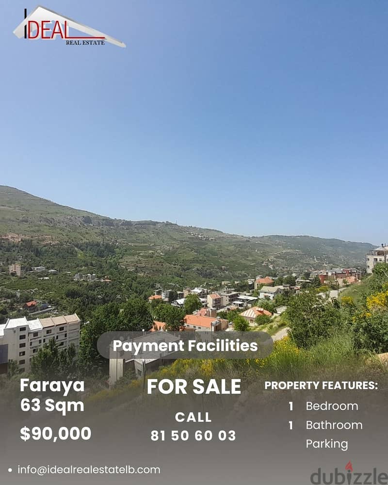 Studio for sale in Faraya ستوديو للبيع في فاريا 0