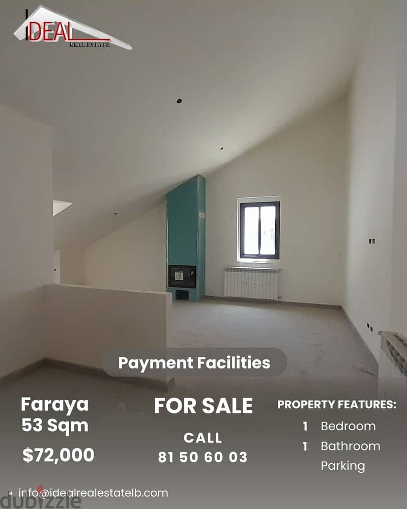 Studio for sale in Faraya ستديو للبيع في فاريا 0