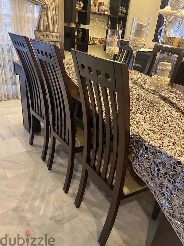 dining table + 8 chairs 2