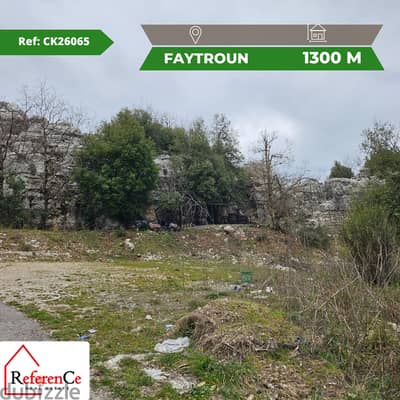 Land for sale in Faitroun أرض للبيع في فيطرون