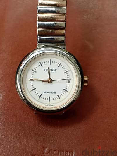 TISSOT Seastar N500A Vintage Watch Quartz Round Date Bracelet Swiss