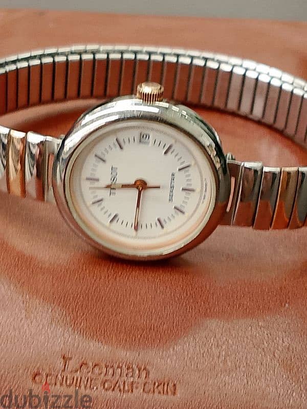 TISSOT Seastar N500A Vintage Watch Quartz Round Date Bracelet Swiss 1