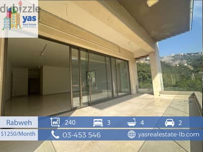 Rabwe 240m2 | Terrace 60 m2 | Luxury | Prime Location |Open  View| MJ|