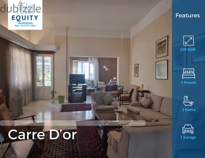 330 SQM Apartment For Sale In Carre D'or Achrafieh #JZ151324