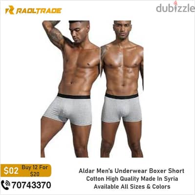 Men's Underwear Boxer Short Cotton Raol Trade