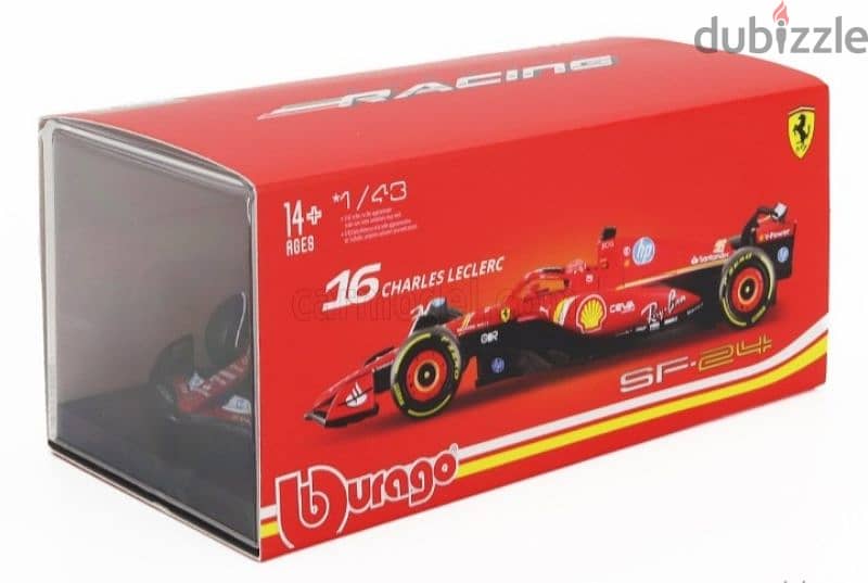 Charles Leclerc Ferrari SF24 (2024) diecast car model 1;43. 6