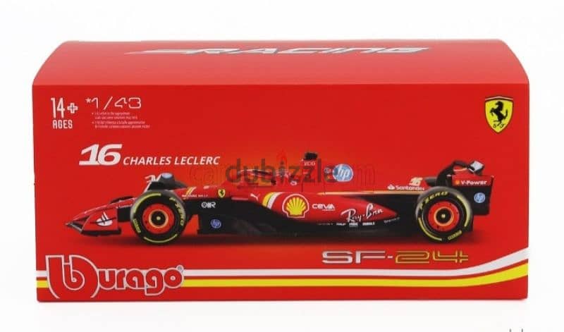 Charles Leclerc Ferrari SF24 (2024) diecast car model 1;43. 7