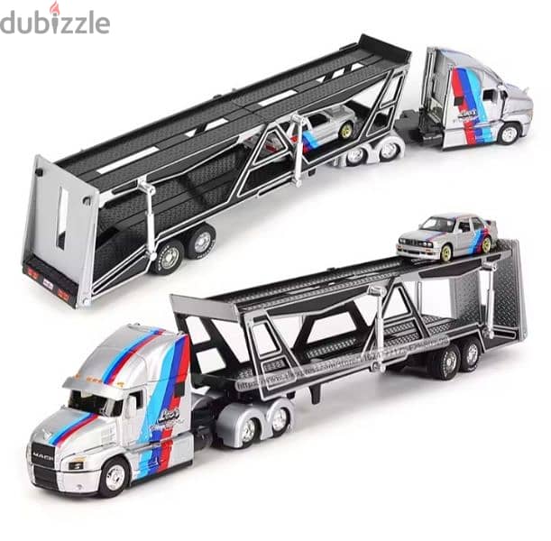 BMW M3 and Transporter Truck diecast car model 1;64. 2