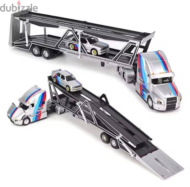 BMW M3 and Transporter Truck diecast car model 1;64. 3