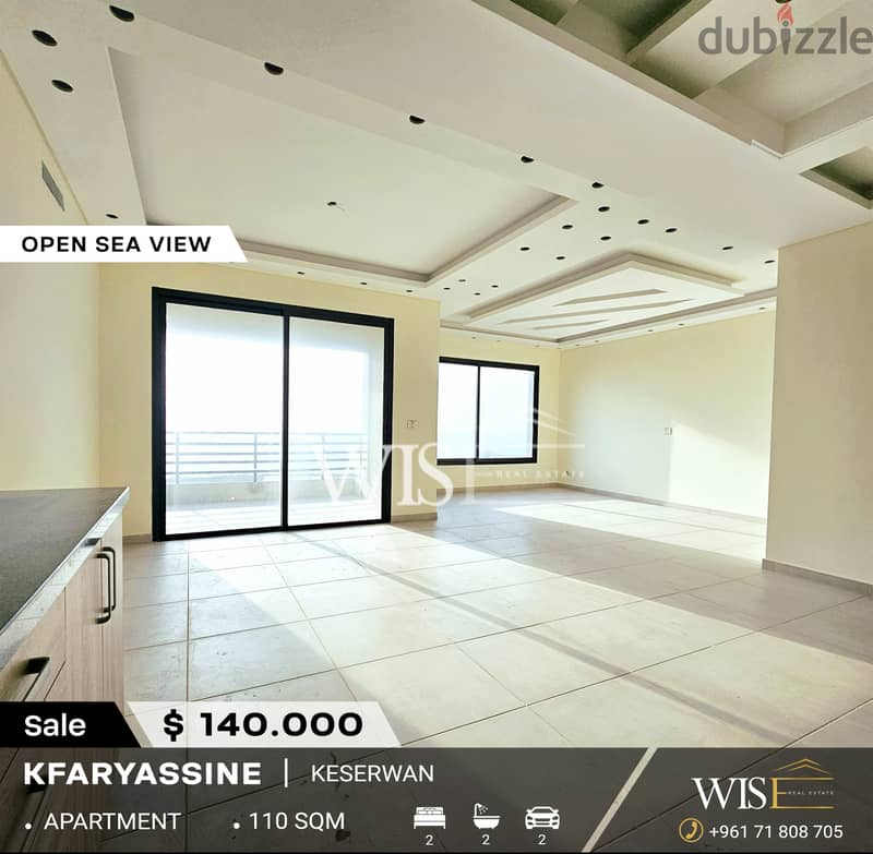 110 SQM Apartment for SALE in Kfaryassine! 0