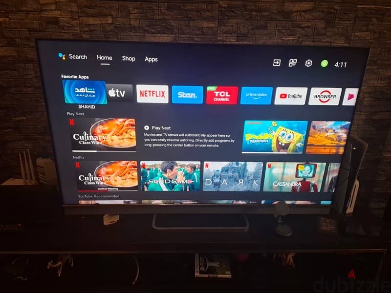 Tcl mini led qled 55” 1