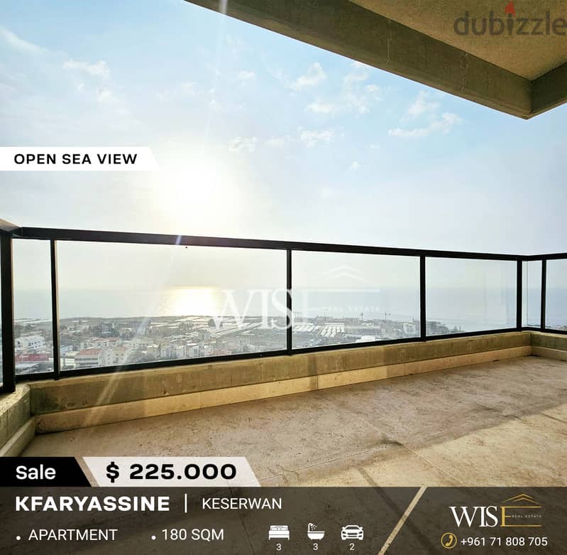 180 SQM Apartment for SALE in Kfaryassine! 0