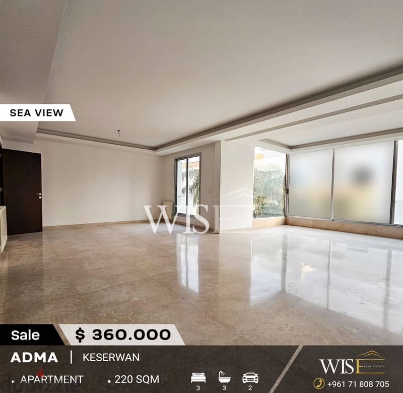 220 SQM fully decorated apartment for SALE in Adma! 0