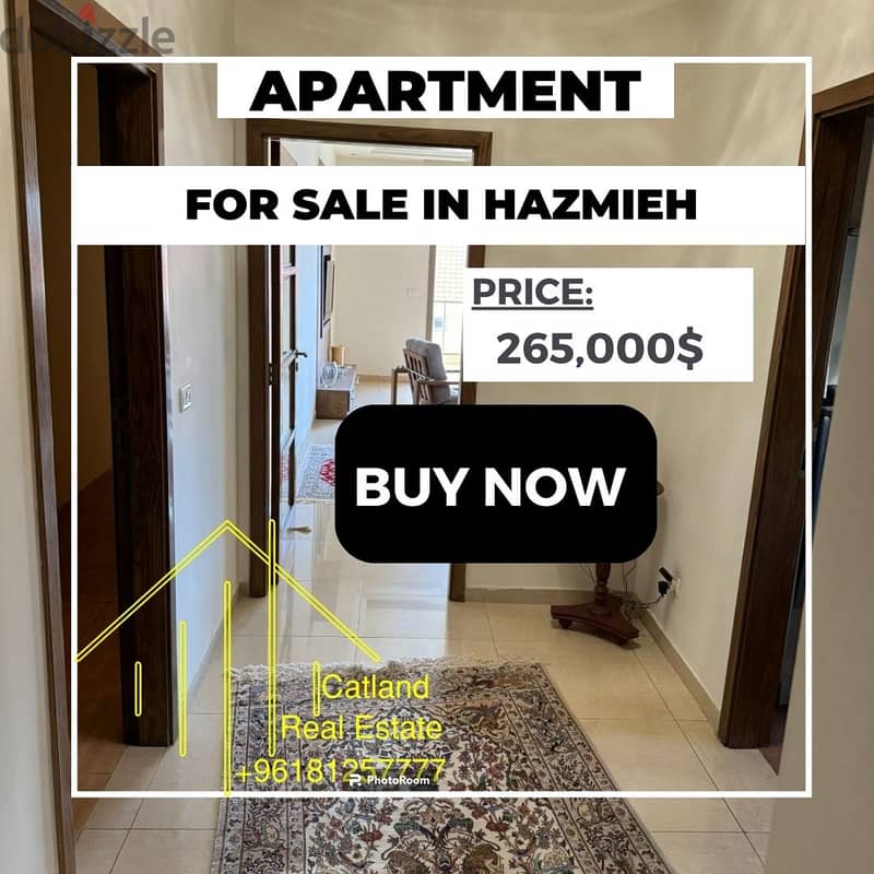 Apartment for sale in Hazmieh for 265,000$ شقة للبيع في الحازمية 0