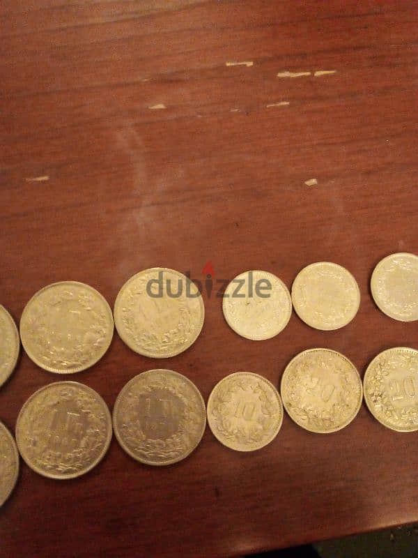 16 switzerland coins 2