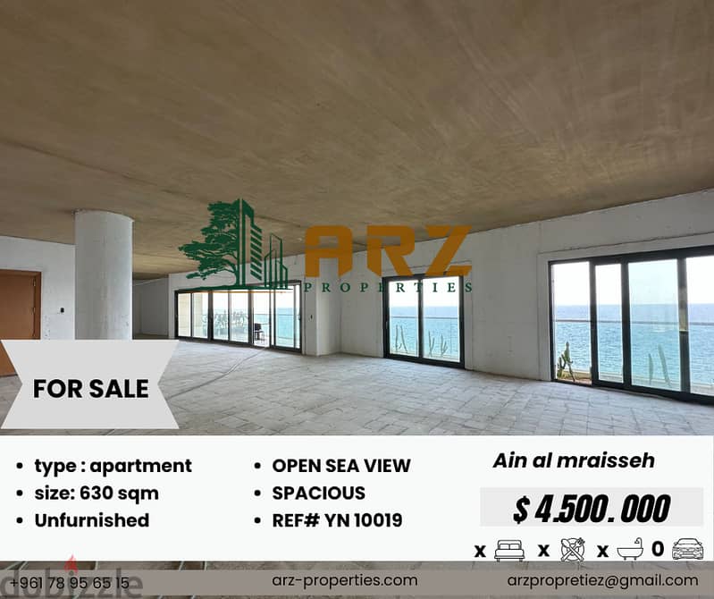 Spacious apartment with sea view 0