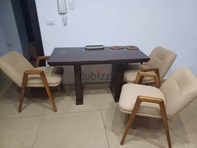 Dining table with 3 chairs