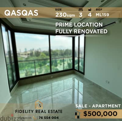 Apartment for sale in Qasqas ML159 شقة للبيع في قصقص