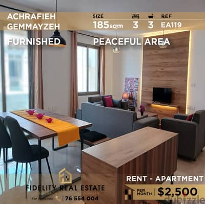 Apartment for rent in Gemmayzeh EA119 شقة  للإيجار في  الجميزة