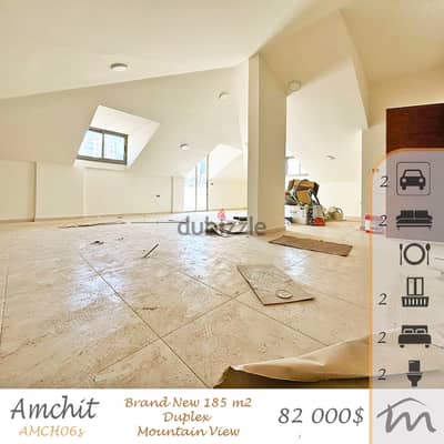 Amchit | 443$/m² | Brand New 185m² Duplex | Terrace | 2 Balconies