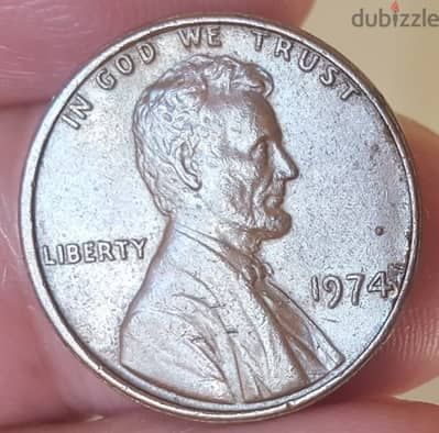 1974 One cent United States of America