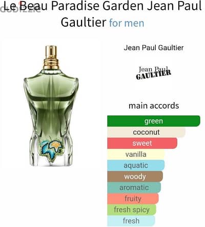 Le Beau Paradise Garden Jean Paul Gaultier for men