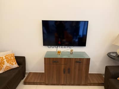 Tv unit with cabinet and drawer