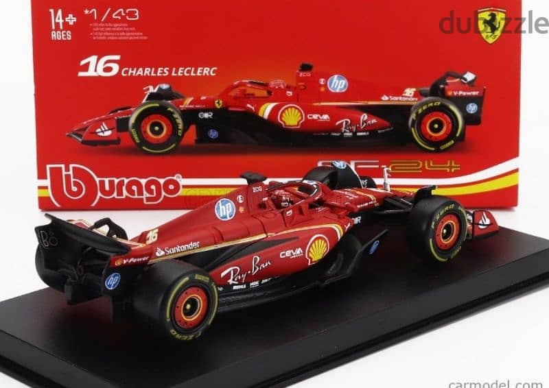 Charles Leclerc Ferrari SF24 (2024) diecast car model 1;43. 4