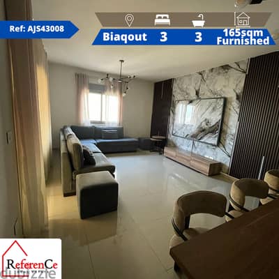 Furnished apartment for rent in Biaqout شقة مفروشة للإيجار في بياقوت