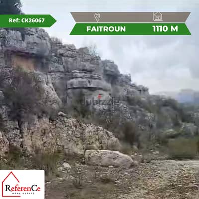 Land for sale in Faitroun أرض للبيع في فيطرون