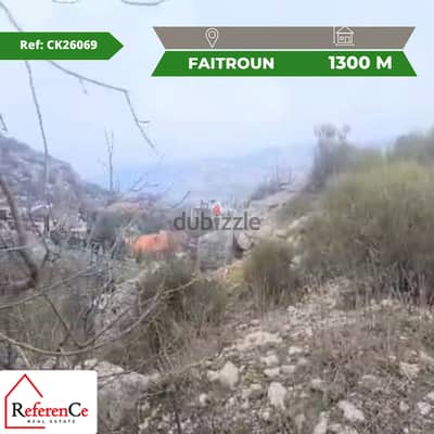 Land for sale in Faitroun أرض في فيطرون للبيع