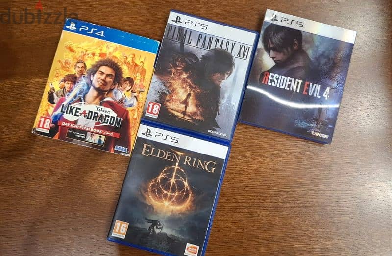 resident evil 4/final fantasy 16/elden ring/Yakuza 0