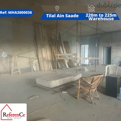 Warehouses for rent Tilal ain saade مخازن للإيجار في تلال عين سعاده