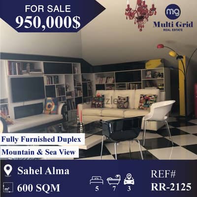 RR-2125 / Duplex for Sale in Sahel Alma, دوبلكس للبيع في ساحل علما