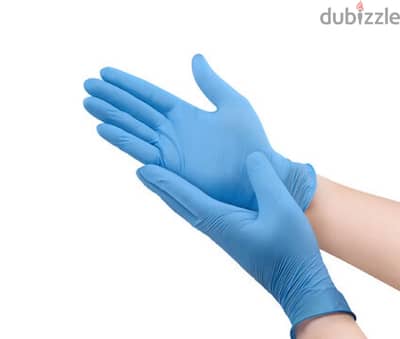 nitrile and latex gloves كفوف طبية