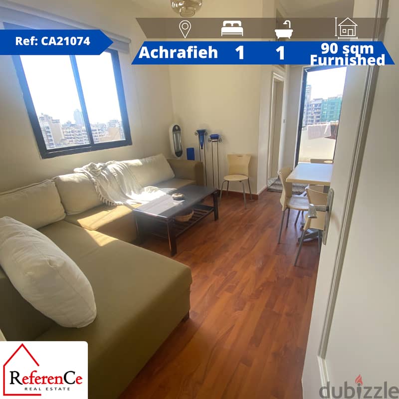 Furnished Apartment for rent in Achrafieh شقة مفروشة للايجارالاشرفية 0