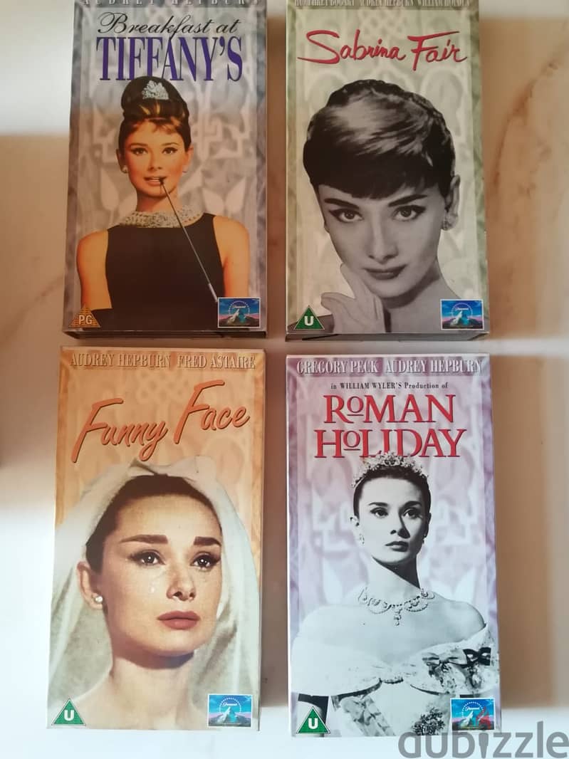 Audrey Hepburn 4 VHS + catalogue box set 3