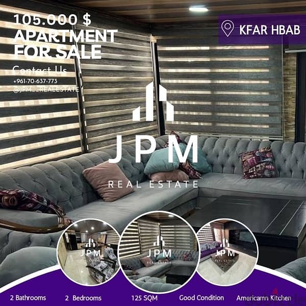 APARTMENT FOR SALE - KFARHBAB - FULLY FURNISHED - ( 0