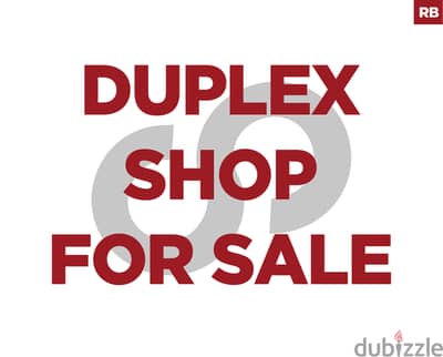 duplex shop for sale in Ashrafieh/الاشرفية REF#PA118969