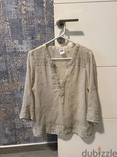 casual top long sleev v neck from vero moda size L