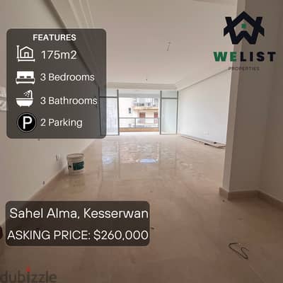 175sqm Apartment for sale in Sahel alma - Jounieh  REF: MA25JSSA175260