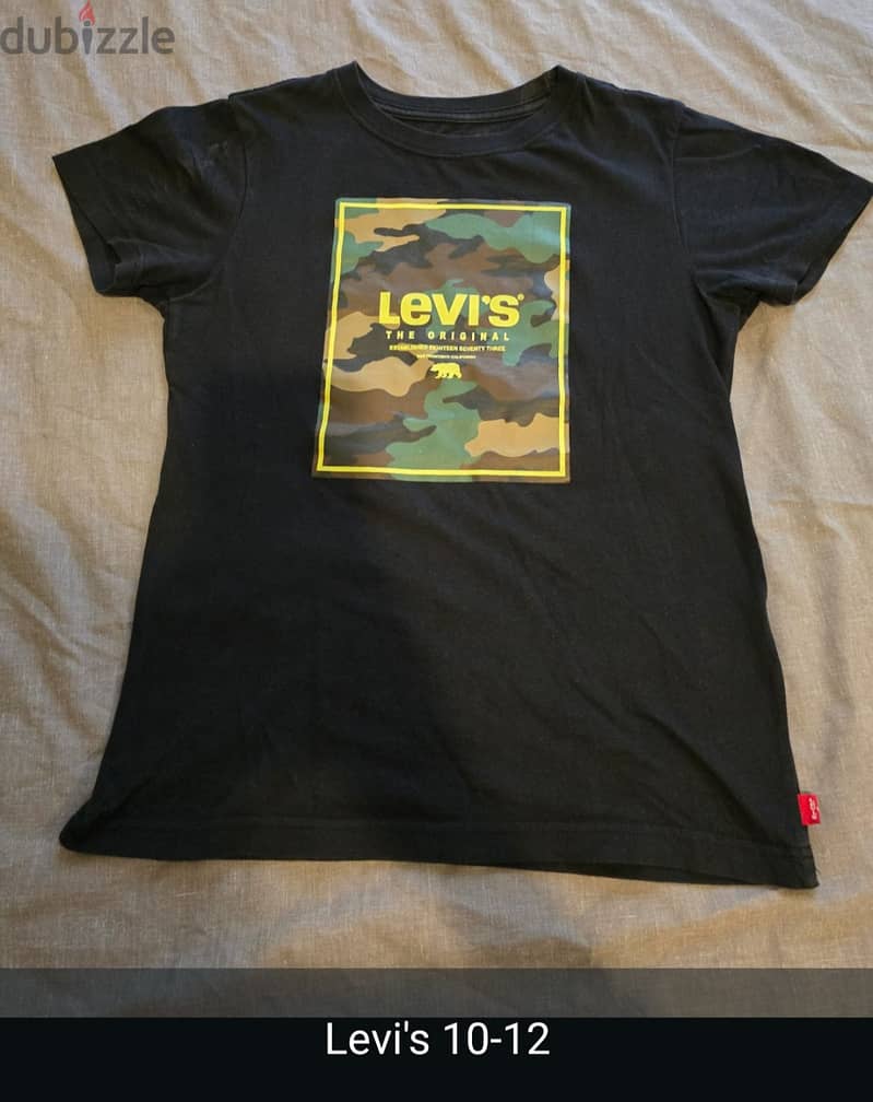 11 tshirts Zara, levi's,ikks, deeluxe 11/12 0