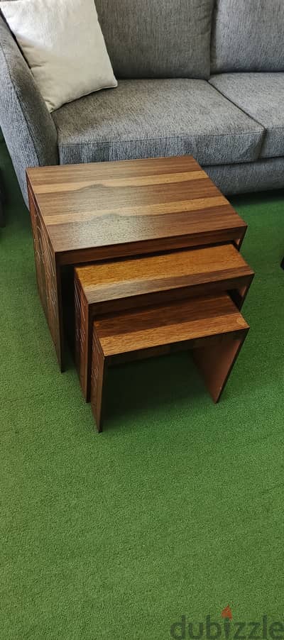 Side  wood tables طاولات موبيليا