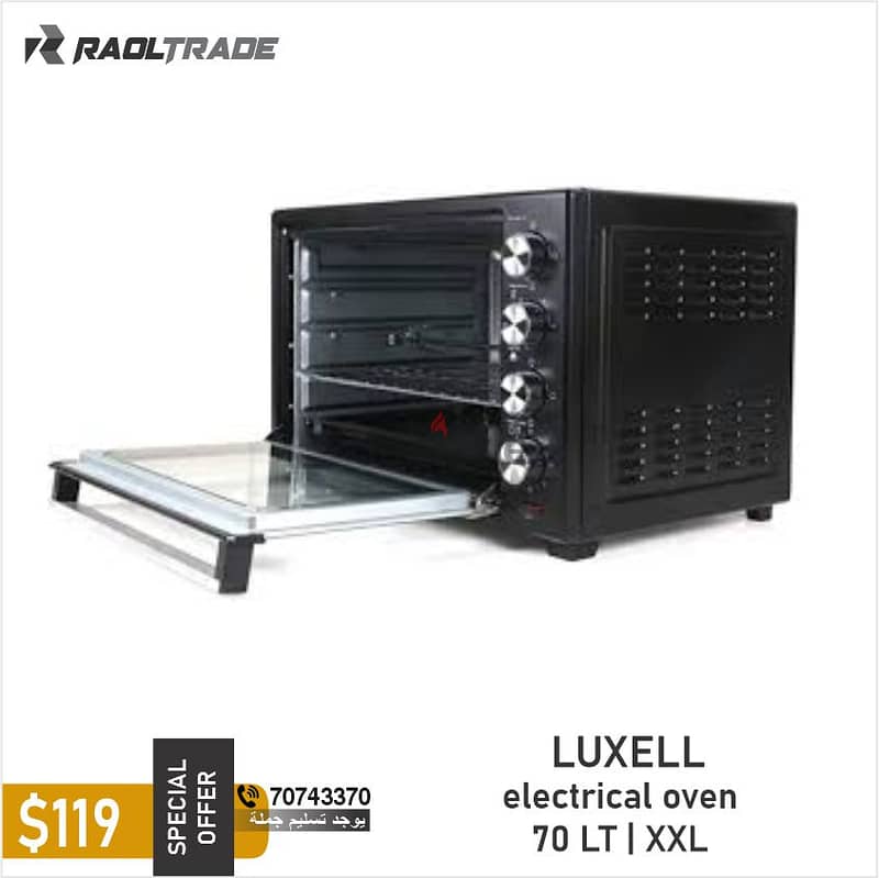 LUXELL ELECTRICAL OVEN RAOL TRADE 0