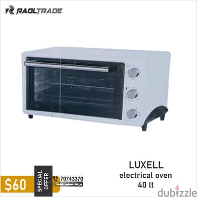 Luxell Electrical Oven Raol Trade