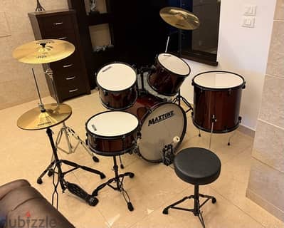 Maxtone DrumSet+SBR crash cymbal+mute pads