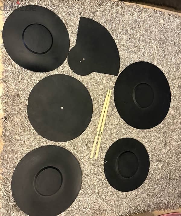 Maxtone DrumSet+SBR crash cymbal+mute pads 6