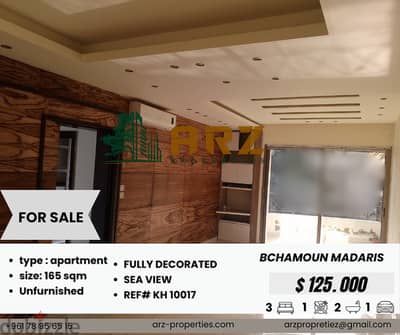 165sqm apartment for sale in Bchamoun madaris